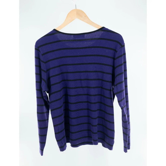 Lauren Ralph Lauren Purple Black stripe | 1X - Picture 4 of 4